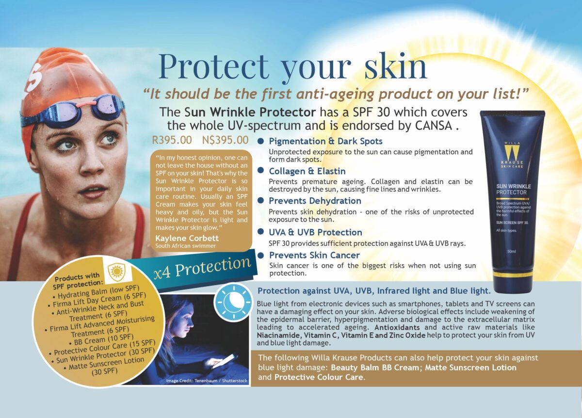 protection skin care range